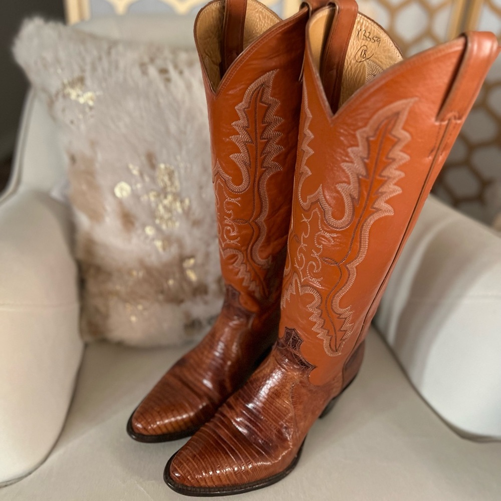 Tony Lama Western Lizard Exotic Boots
